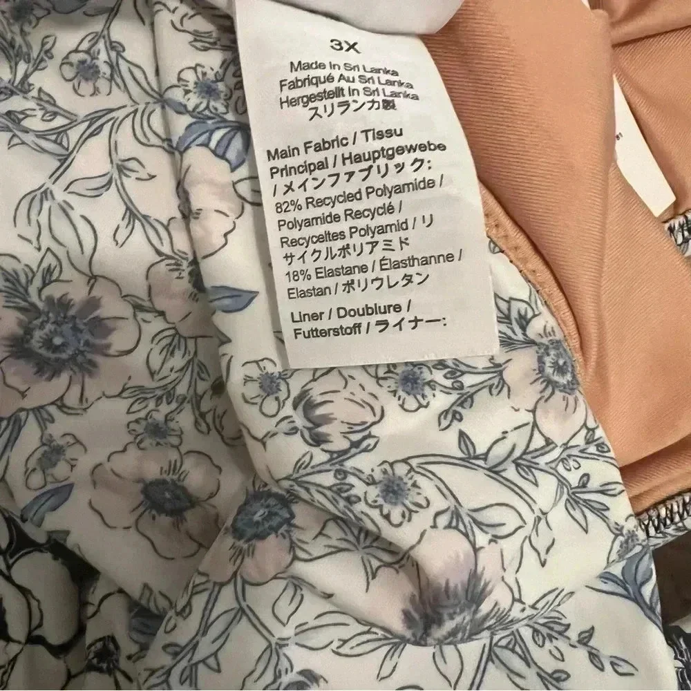 J. Crew bikini bottom Sz 3X‎ high rise cheeky bikini mixed magnolia floral